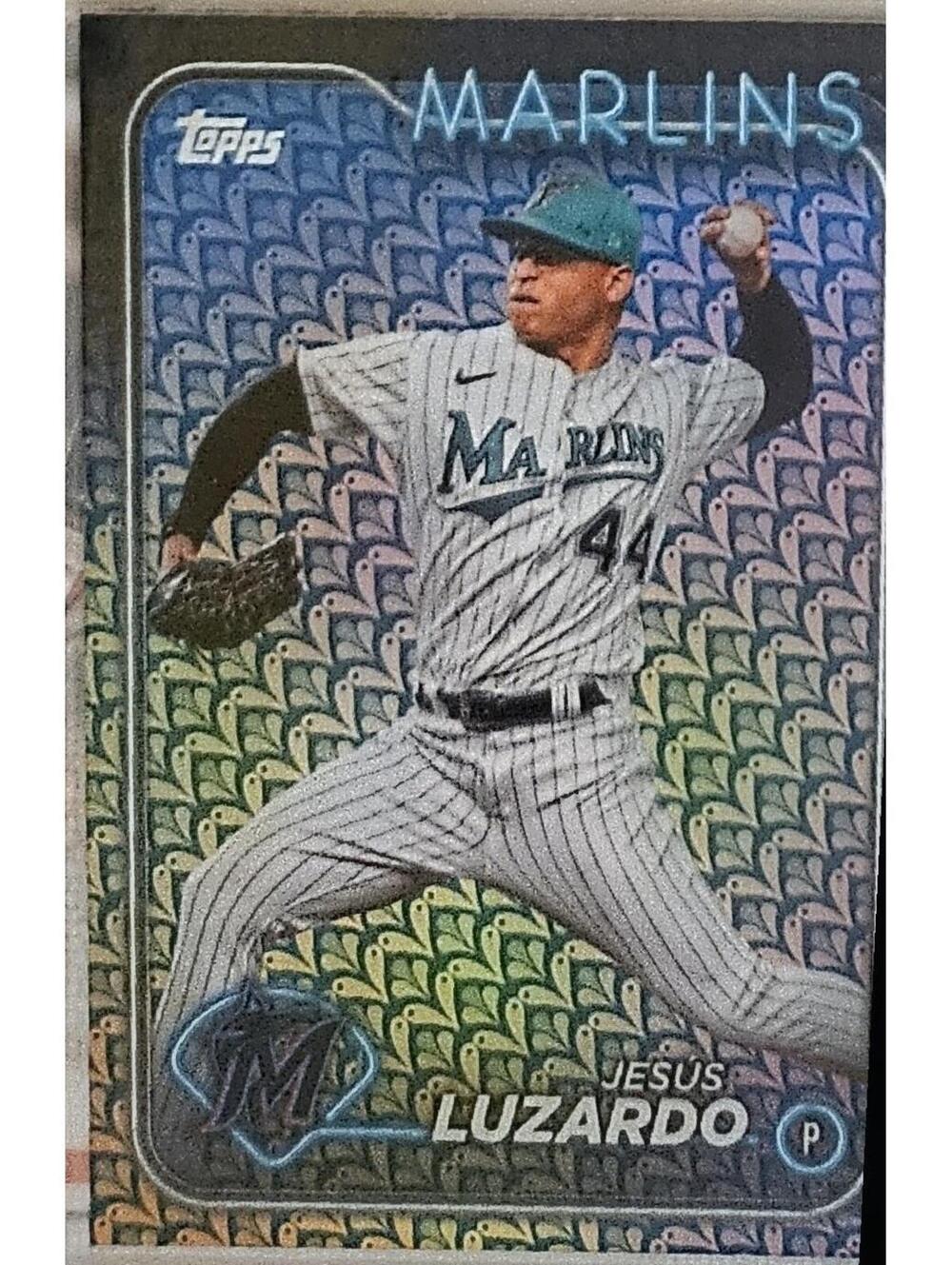 Jesus Luzardo 2024 Topps #123 Easter holiday foil insert RARE